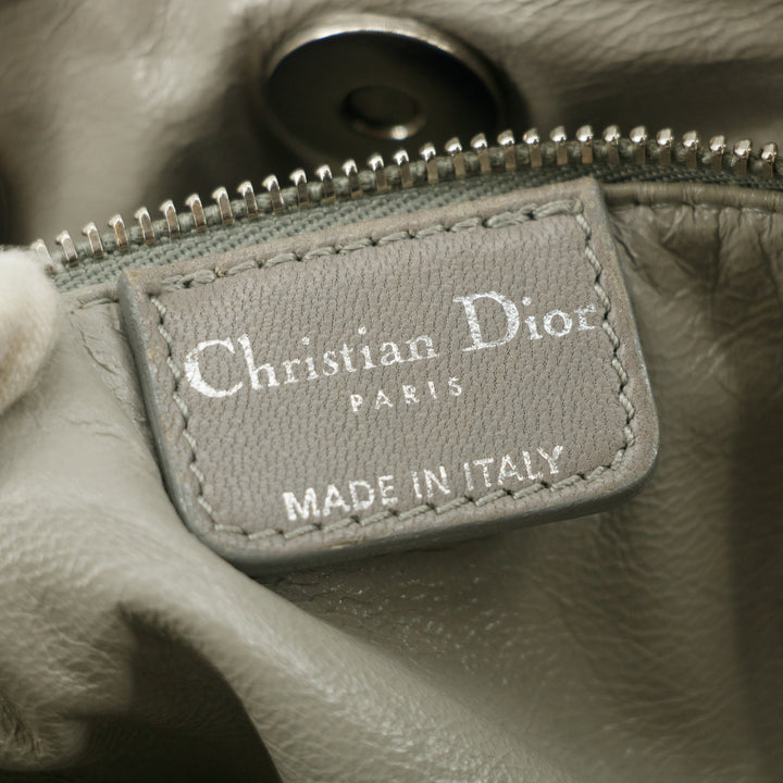 Christian Dior Lady Dior Grey Leather Tote Bag #5764