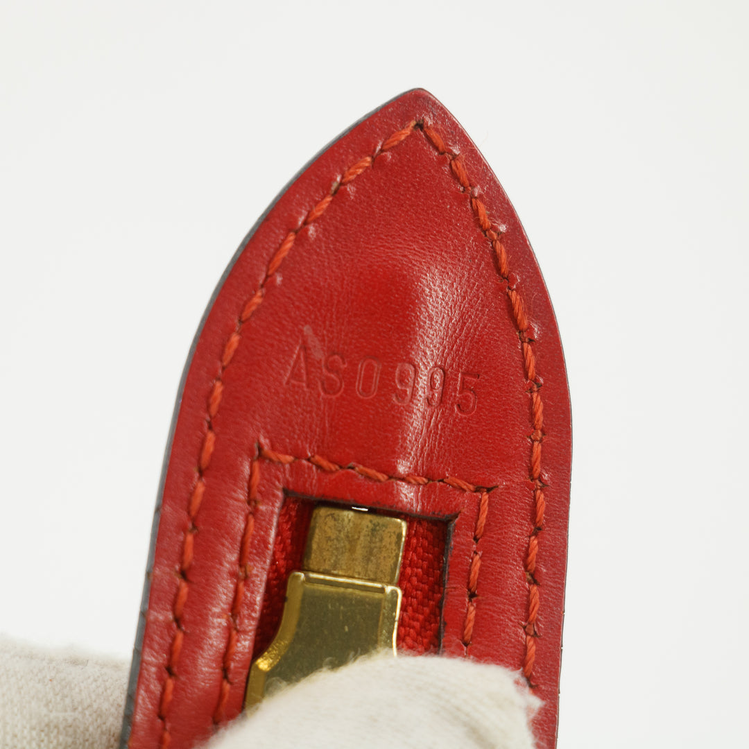 Louis Vuitton Red Epi Saint Jacques Shoulder Bag #5785
