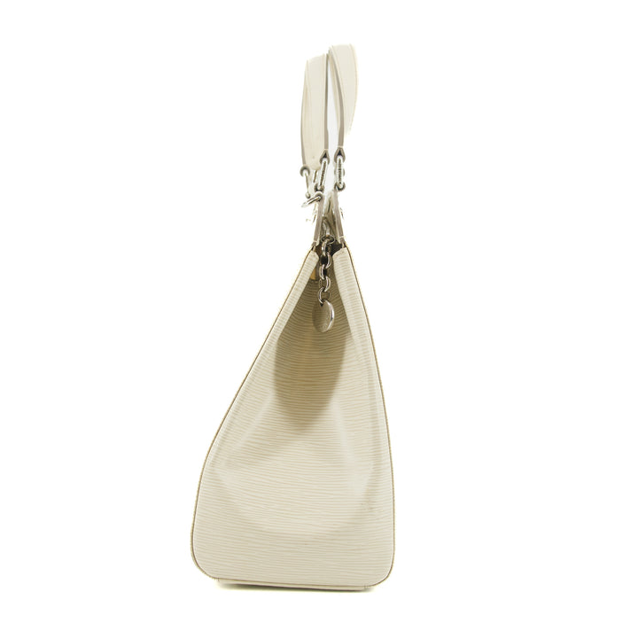 Louis Vuitton White Epi Blair MM 2Way Shoulder Bag #5787
