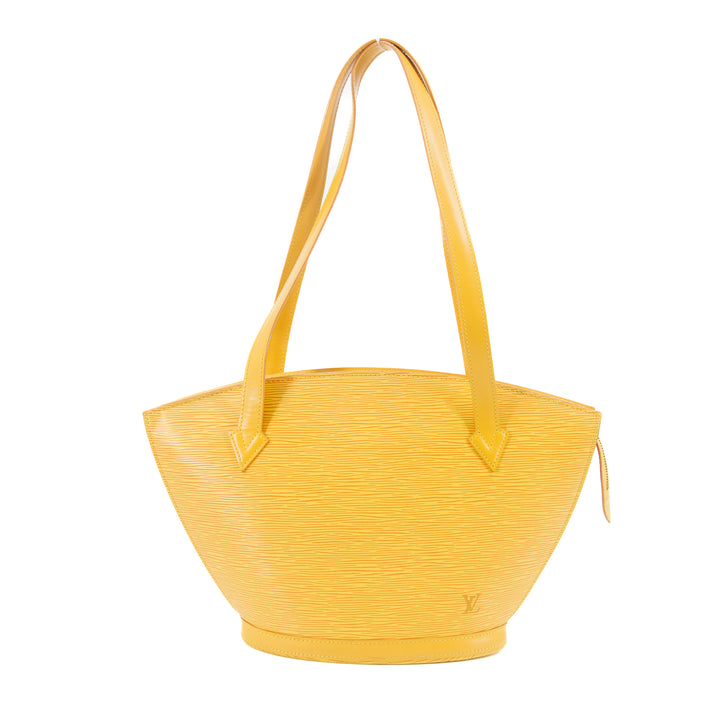 Louis Vuitton Epi Saint Jacquesr Yellow Top Handle Bag  #5788
