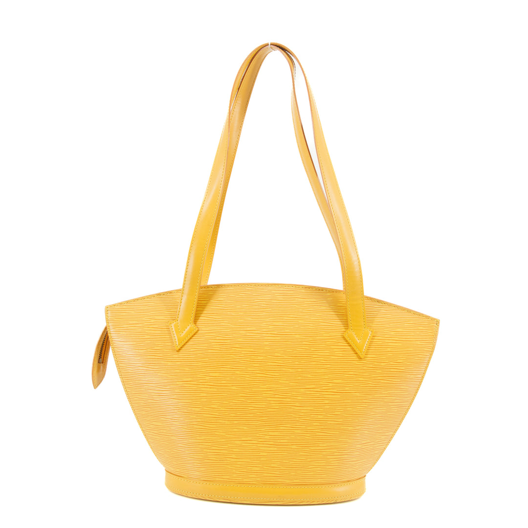 Louis Vuitton Epi Saint Jacquesr Yellow Top Handle Bag  #5788