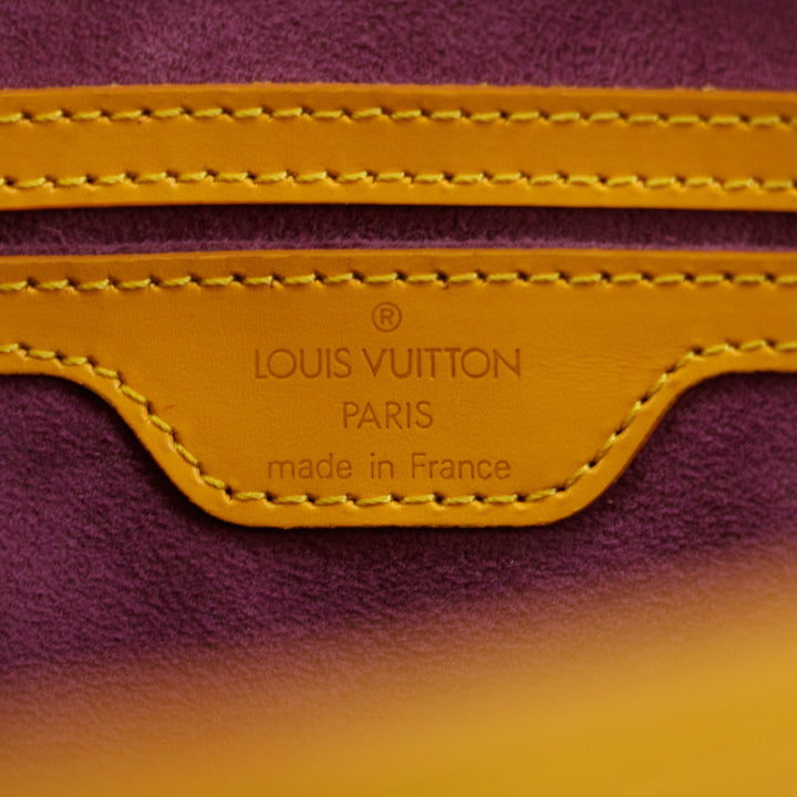 Louis Vuitton Epi Saint Jacquesr Yellow Top Handle Bag  #5788
