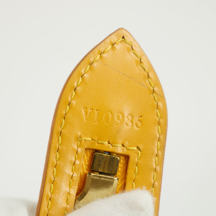 Louis Vuitton Epi Saint Jacquesr Yellow Top Handle Bag  #5788
