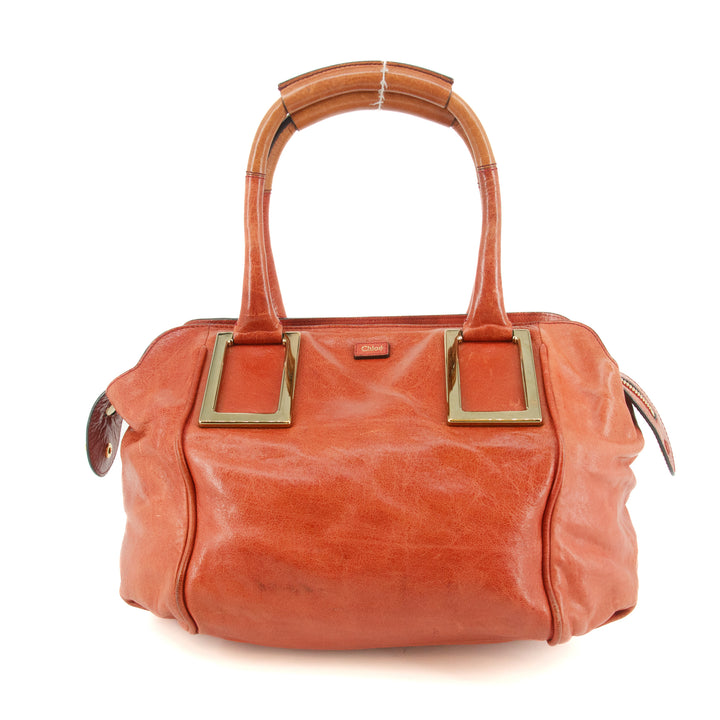 Chloe Ether Red Top Handle Tote Bag #6133