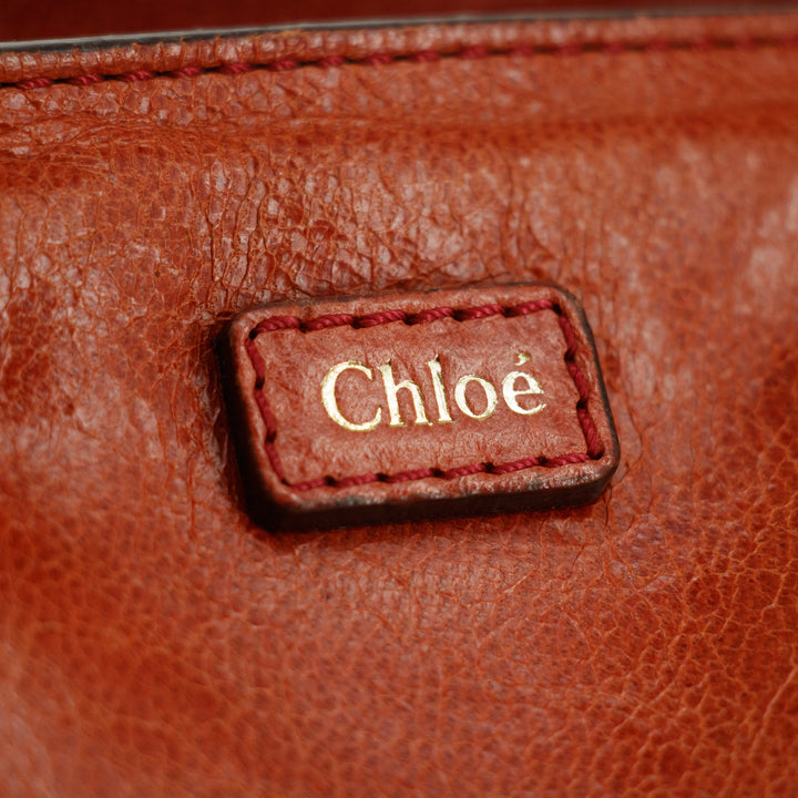 Chloe Ether Red Top Handle Tote Bag #6133