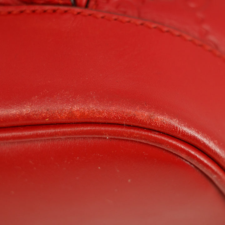 Gucci Red Guccisima Leather Backpack #7692