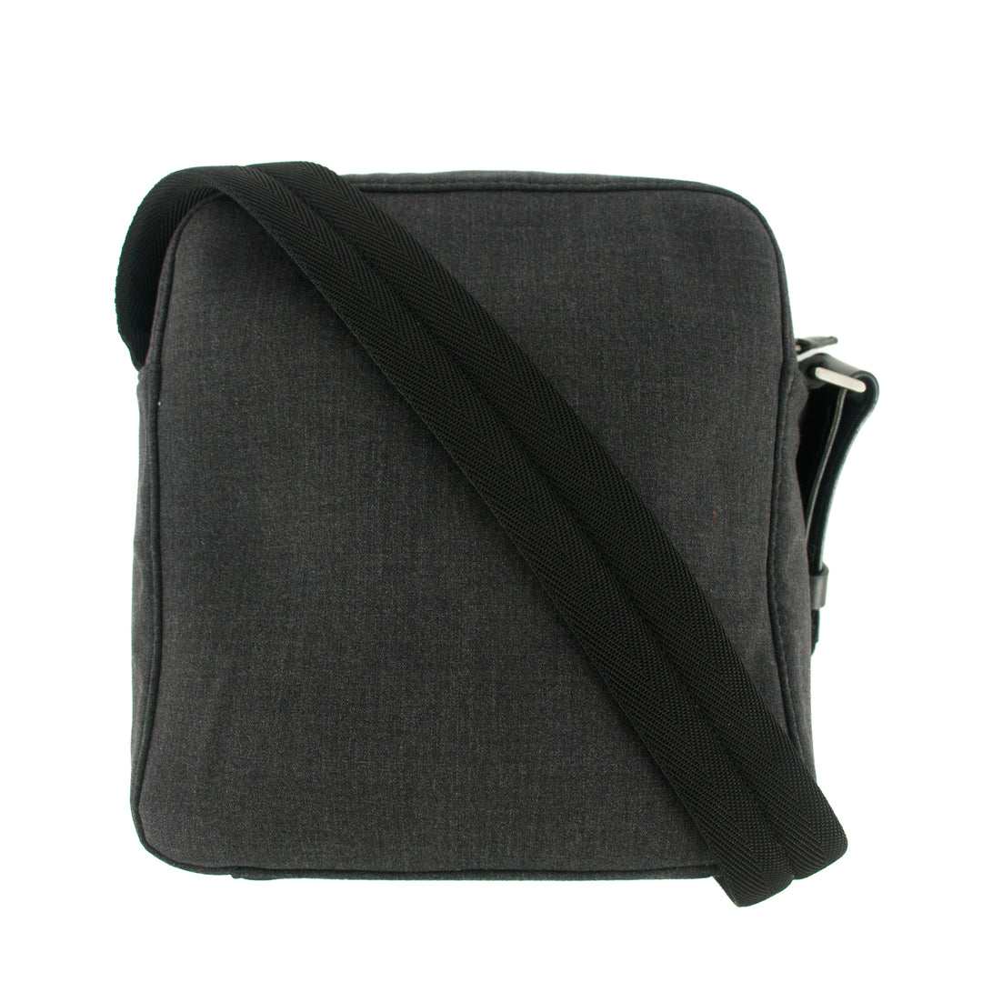 Prada Gray Canvas Crossbody Bag #7694