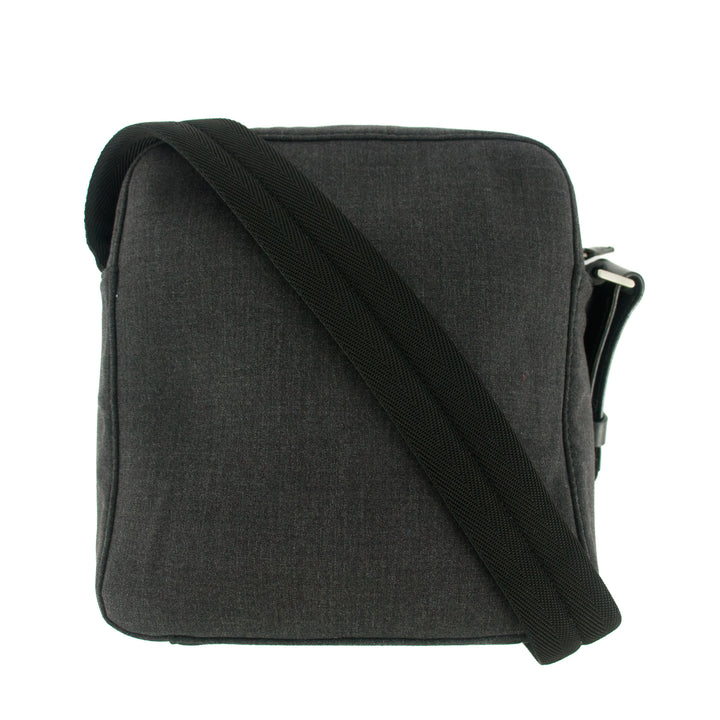 Prada Gray Canvas Crossbody Bag #7694