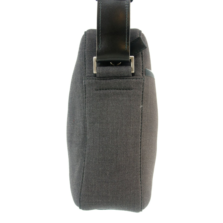 Prada Gray Canvas Crossbody Bag #7694