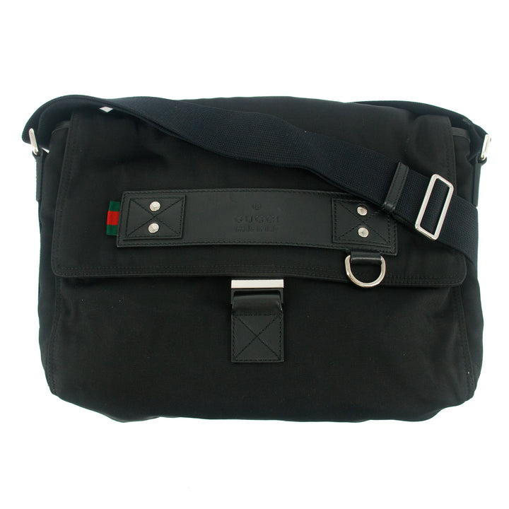 Gucci Black Nylon Tessuto Crossbody Bag #7705