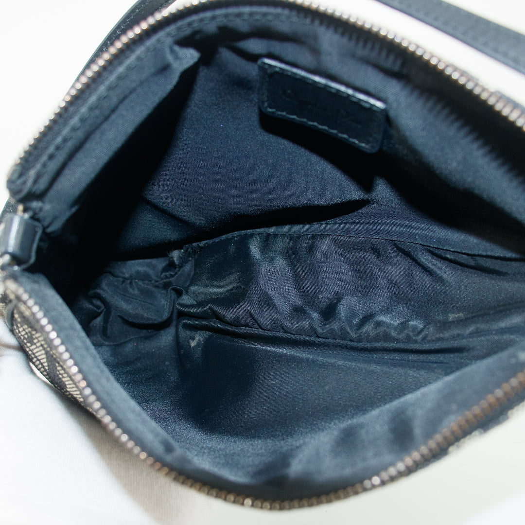 Christian Dior Blue Trotter Oblique Mini Pochette Accessories Shoulder Bag #8531