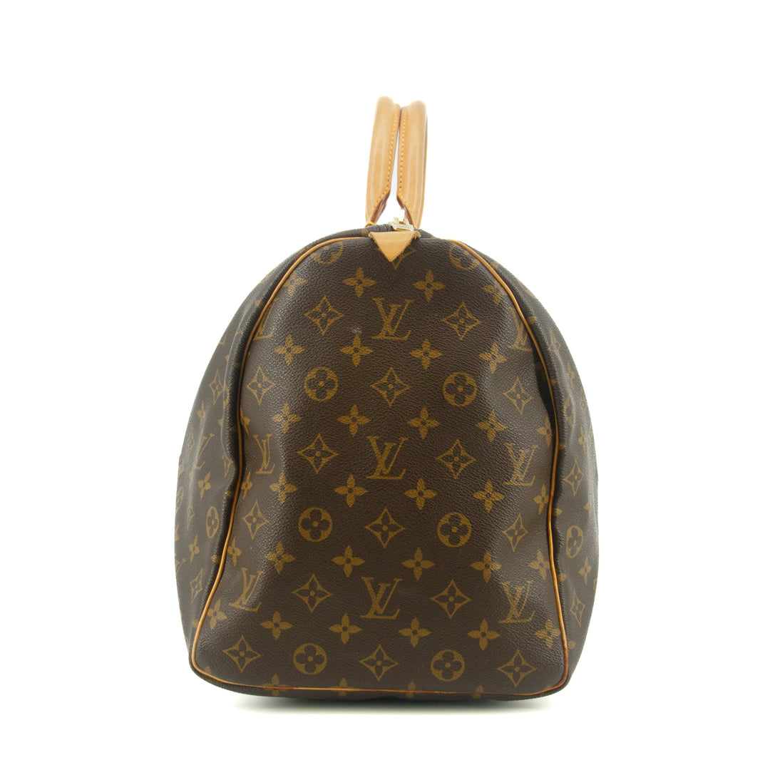 Louis Vuitton Mongoram Canvas Brown Keepall Boston Bag #8925