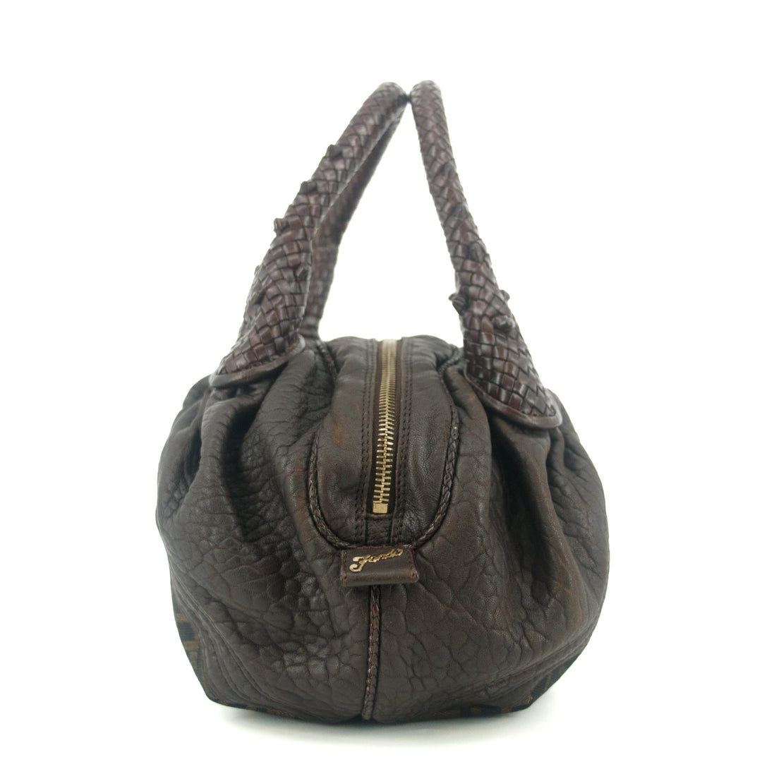 Fendi Brown Zucca Spy Canvas FF Tote Bag #9216