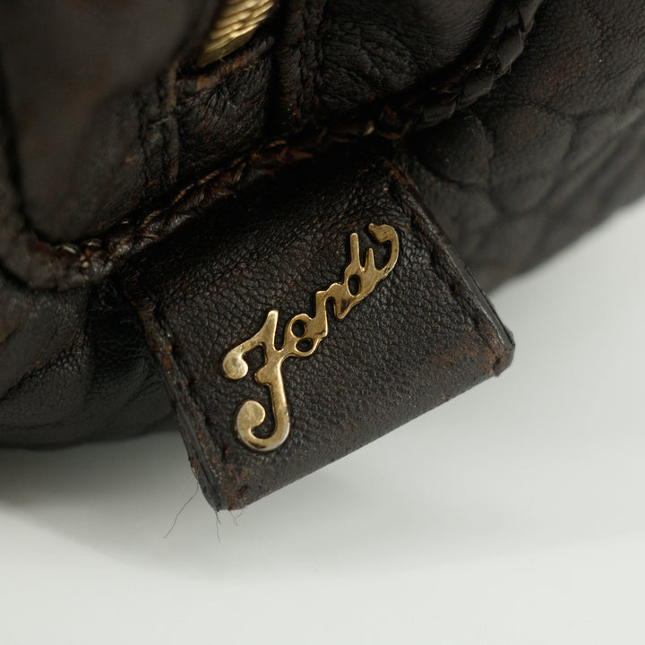 Fendi Brown Zucca Spy Canvas FF Tote Bag #9216