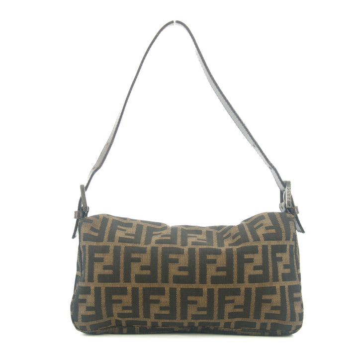 Fendi Brown Baguette Zucca Canvas Shoulder Bag #9217