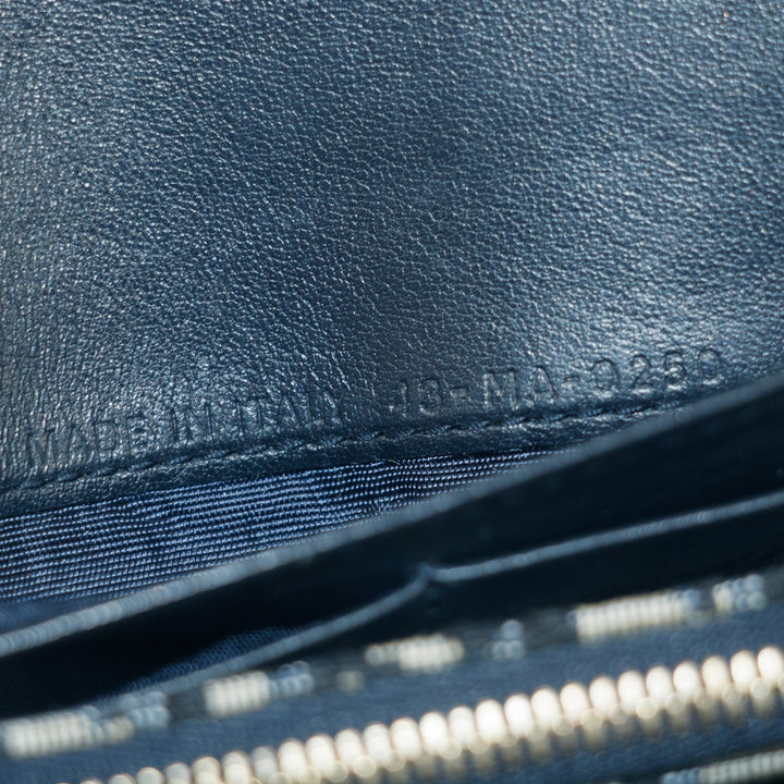 Christian Dior Saddle Navy Fabric 43-MA-0250 Shoulder Bag #9232