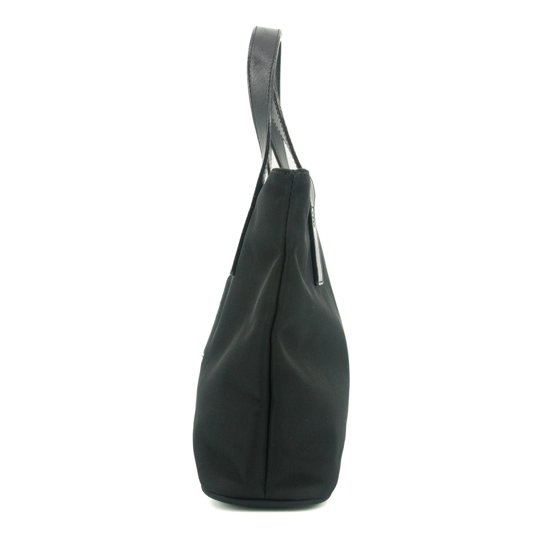 Fendi Black Nylon x Leather Shoulder Bag #9239