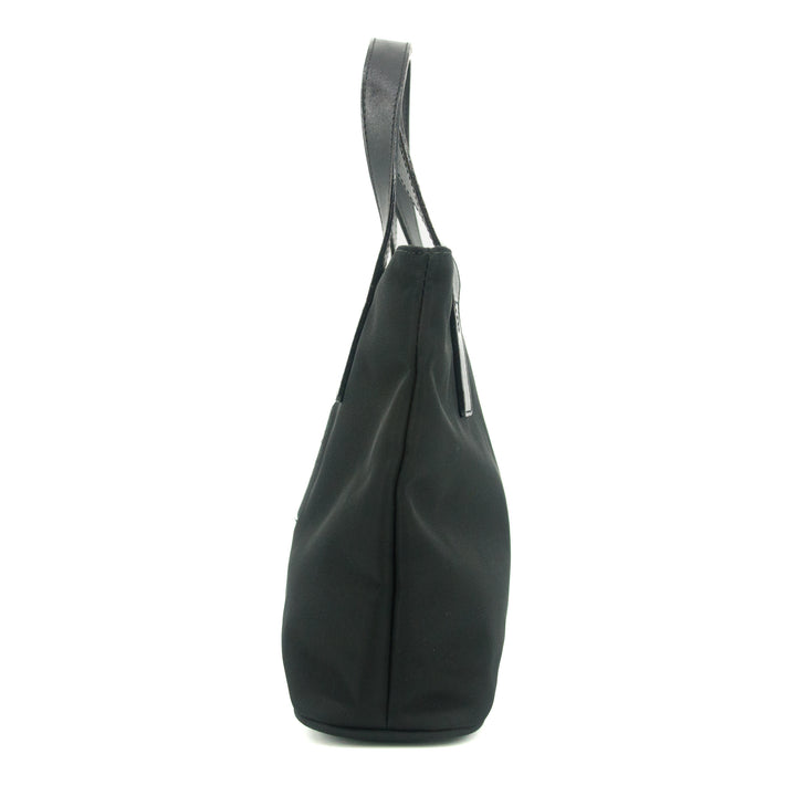 Fendi Black Nylon x Leather Shoulder Bag #9239