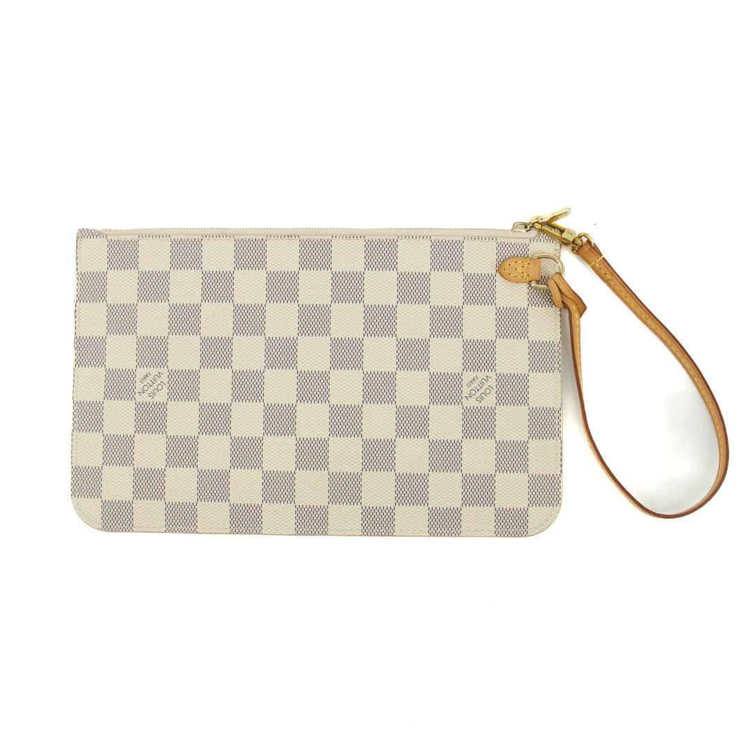 Louis Vuitton Damier Azur White Insert Pouch #9264