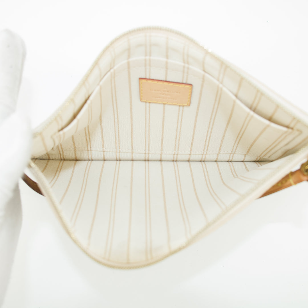 Louis Vuitton Damier Azur White Insert Pouch #9264
