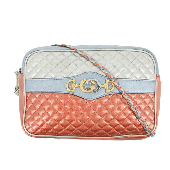 Gucci Multicolor Leather Blue x Red Crossbody Bag #9265