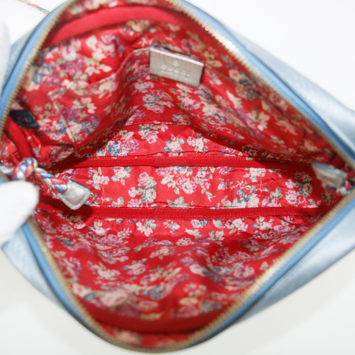 Gucci Multicolor Leather Blue x Red Crossbody Bag #9265
