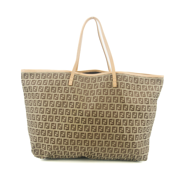 Fendi Zucchino Beige Vintage Tote Bag #9305