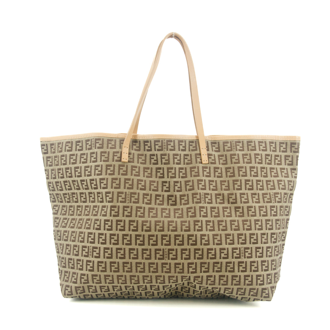 Fendi Zucchino Beige Vintage Tote Bag #9305