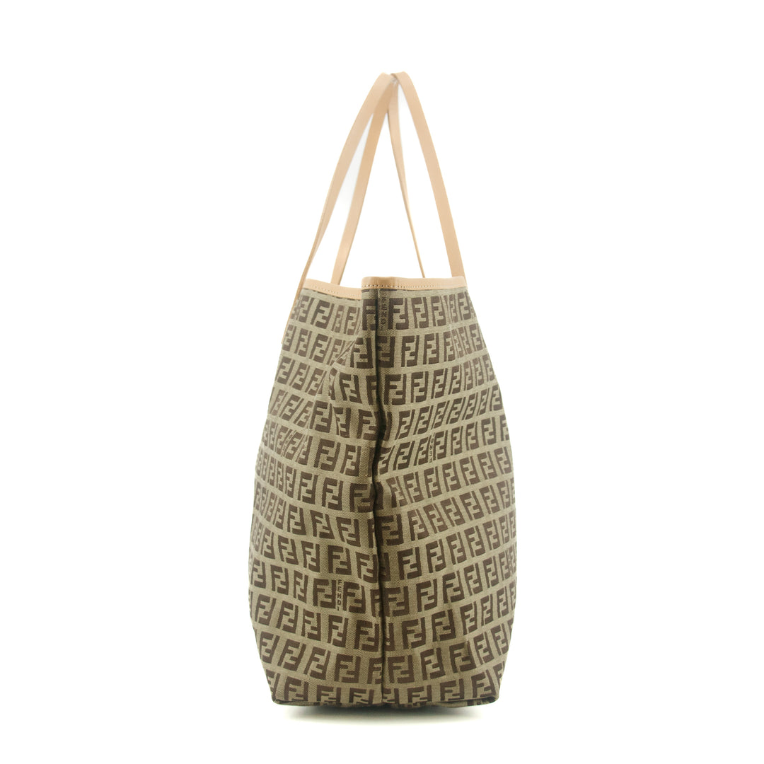 Fendi Zucchino Beige Vintage Tote Bag #9305