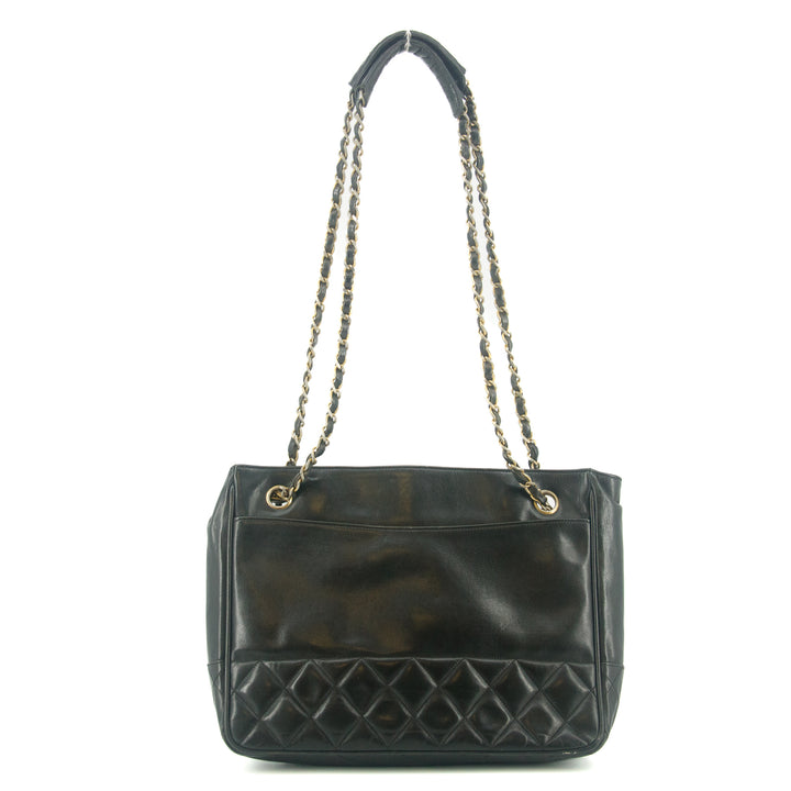 Chanel Lambskin Quilted Black Chain Shoulder Bag #9311