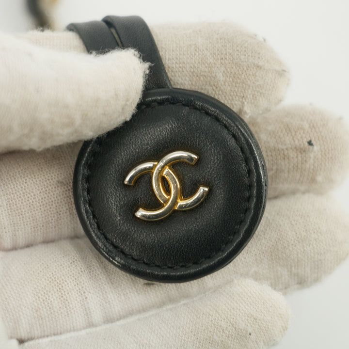 Chanel Lambskin Quilted Black Chain Shoulder Bag #9311