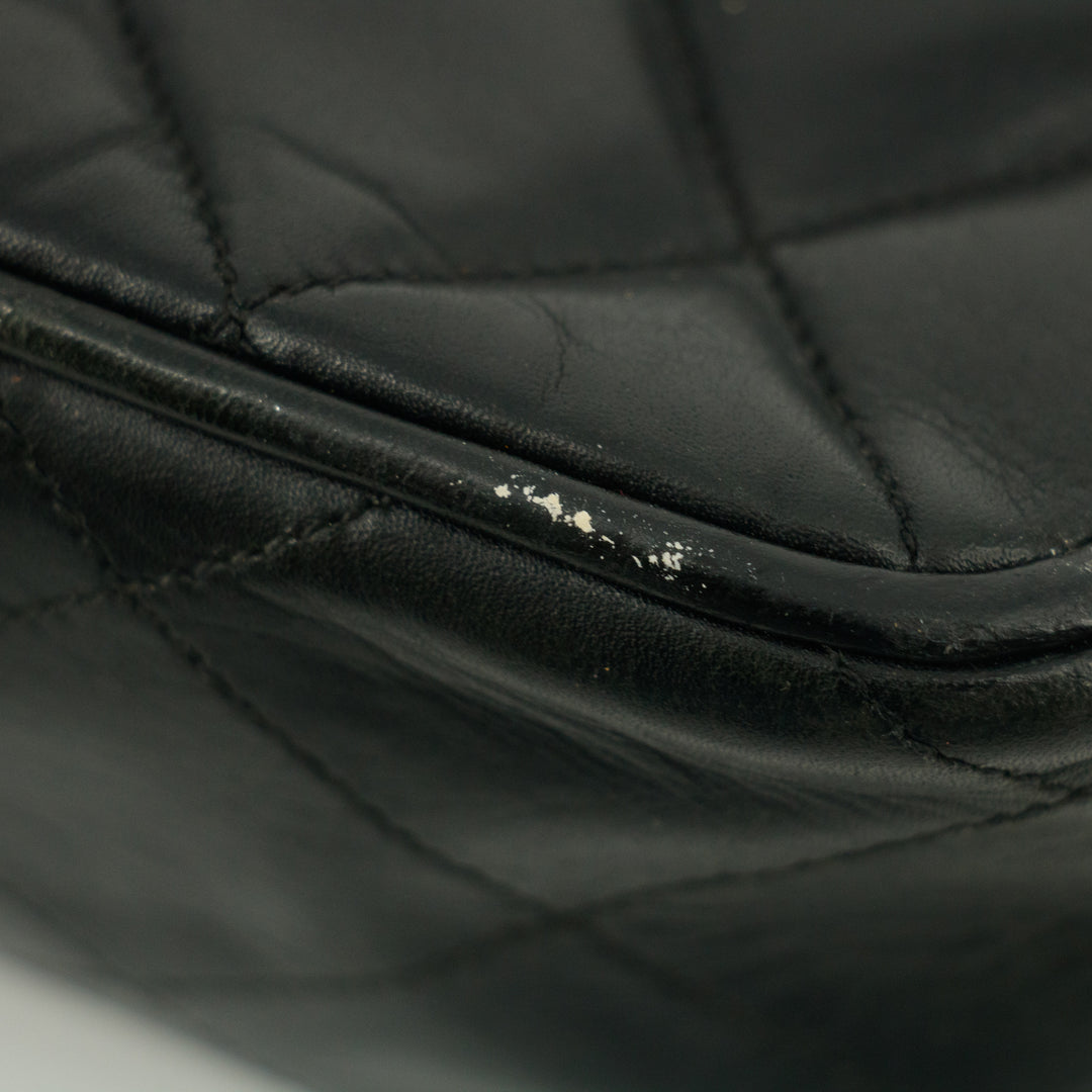 Chanel Lambskin Quilted Black Chain Shoulder Bag #9311
