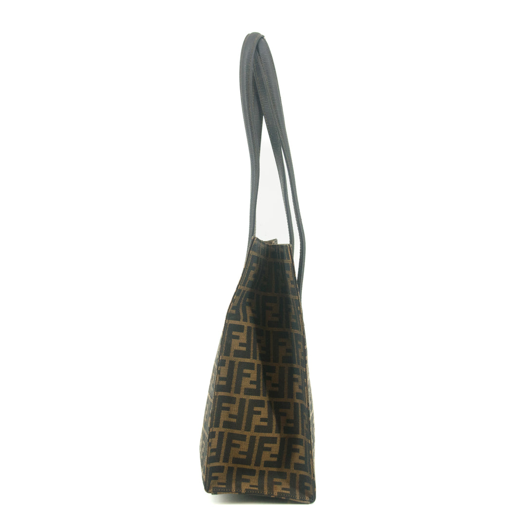 Fendi Vintage FF Zucca Pattern Canvas Shoulder Bag  #9348