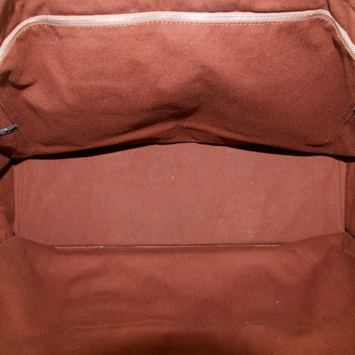 Hermes Burnt Orange Canvas Airline GM Tote Bag #9350