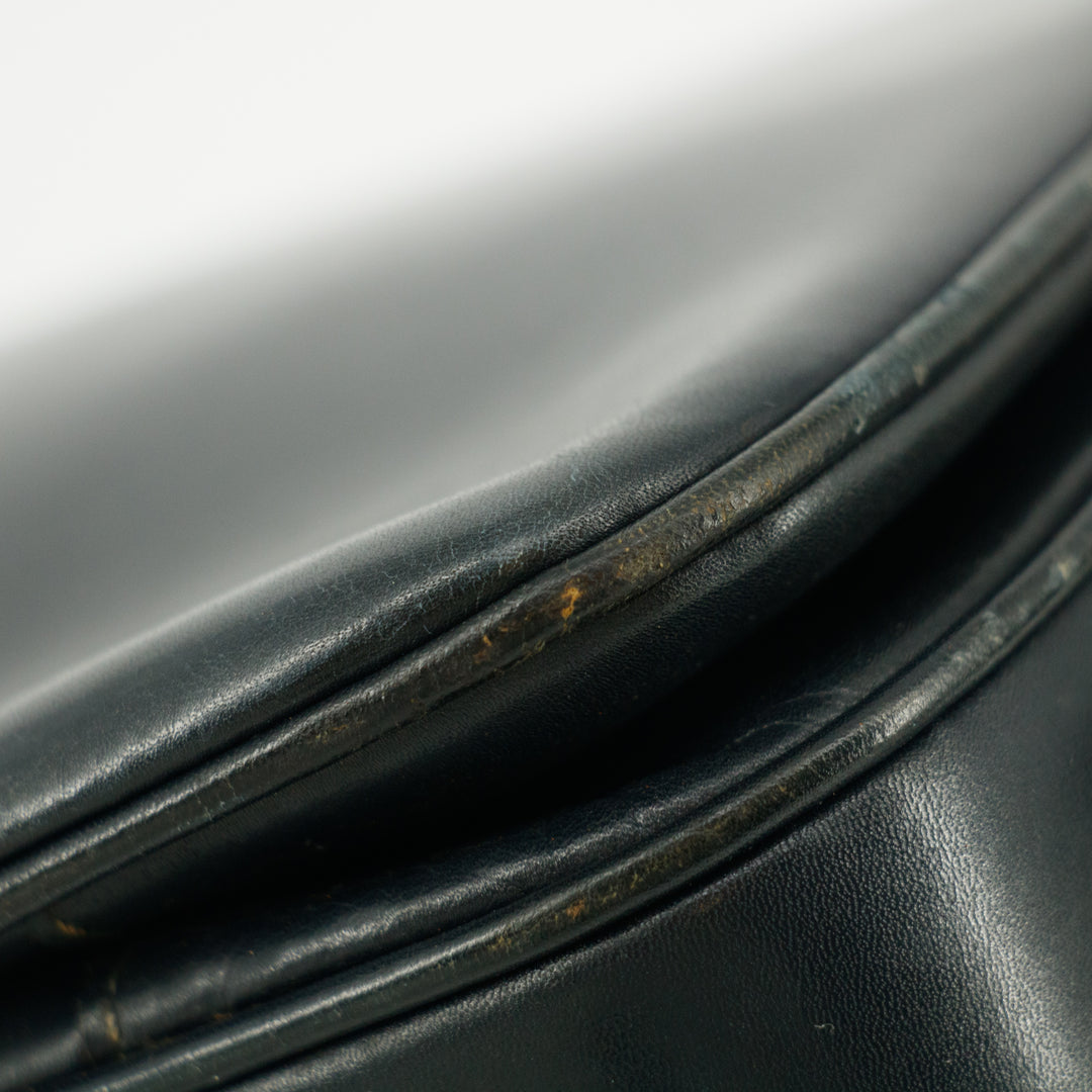 Celine Vintage Black Leather Shoulder Bag #9396