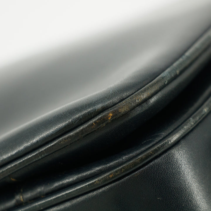 Celine Vintage Black Leather Shoulder Bag #9396