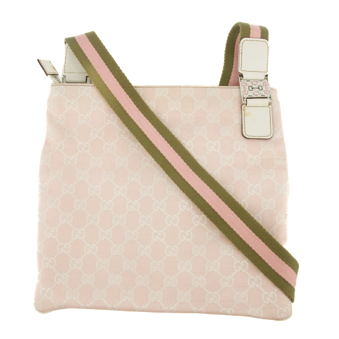 Gucci GG Canvas Pink Shoulder Bag #9399