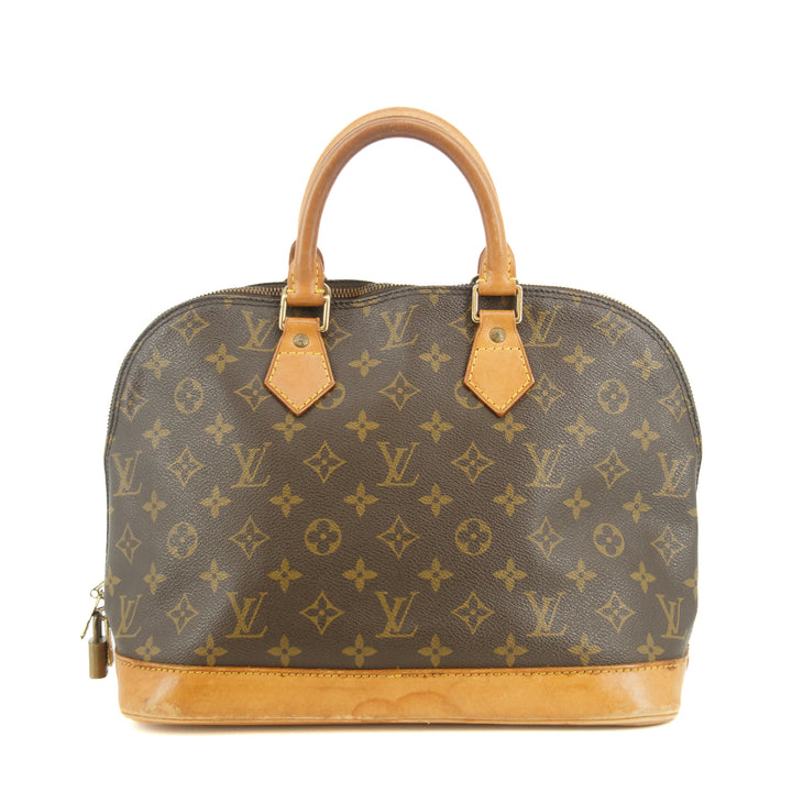 Louis Vuitton Monogram Canvas Brown Alma PM Tote Bag #9403