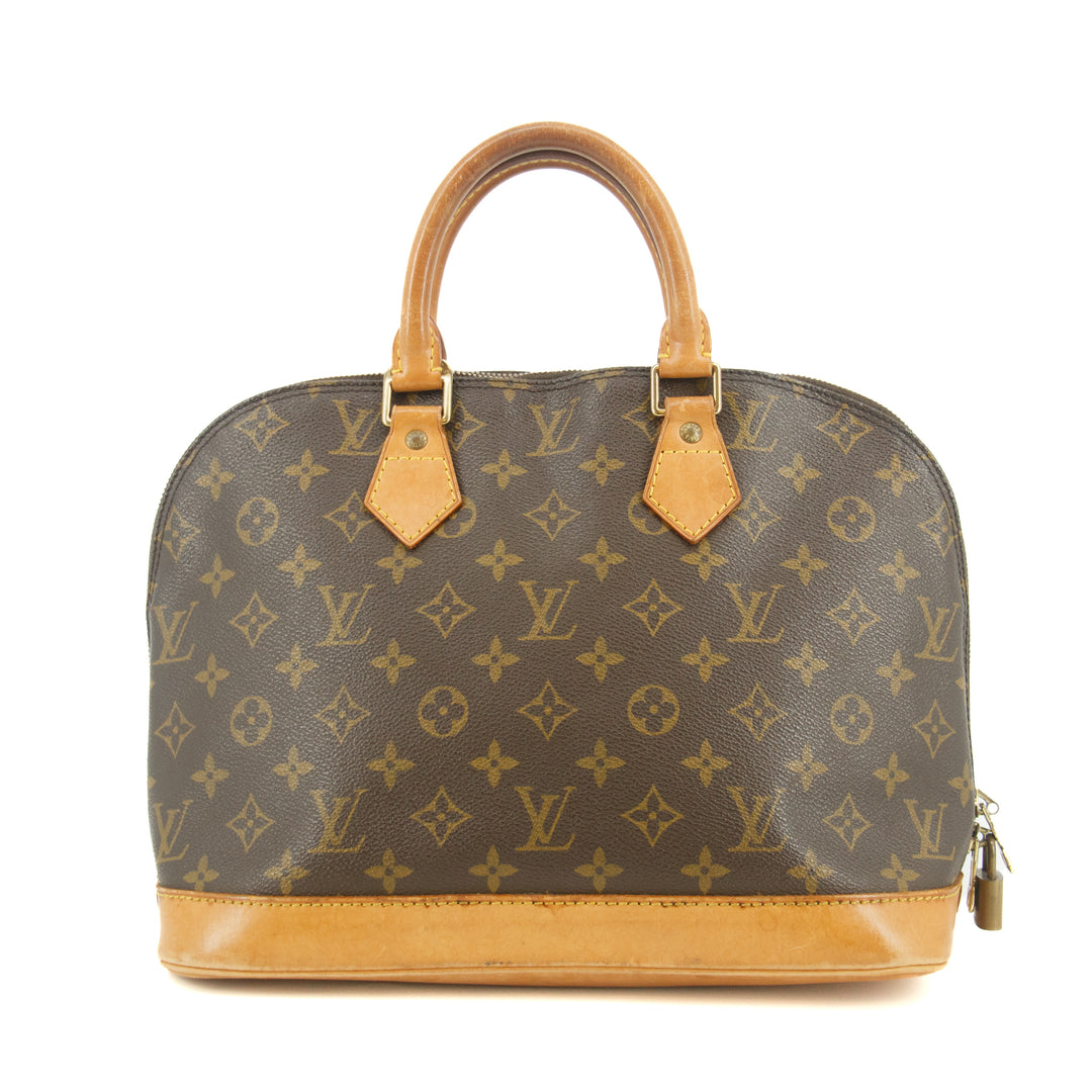Louis Vuitton Monogram Canvas Brown Alma PM Tote Bag #9403