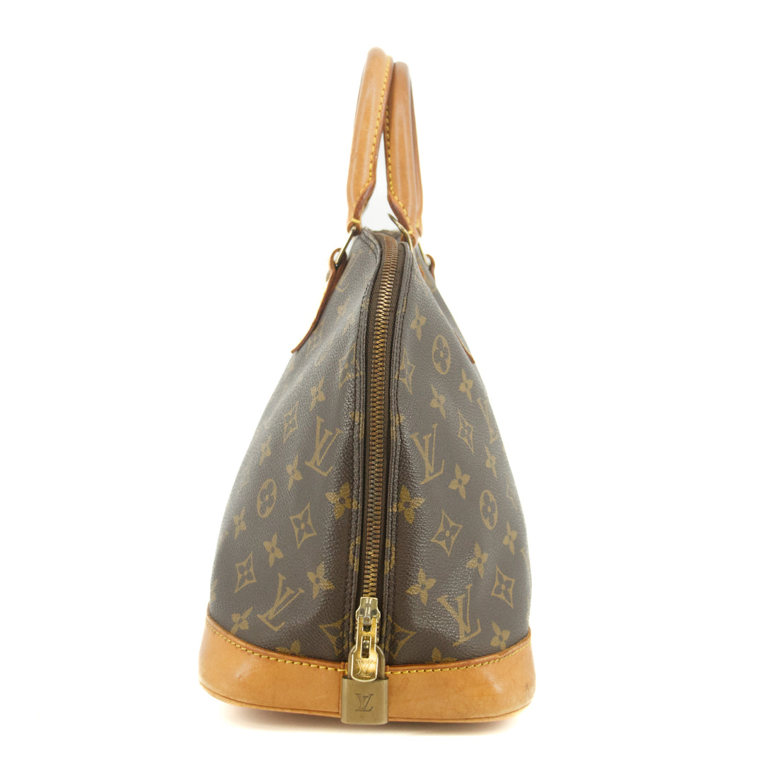 Louis Vuitton Monogram Canvas Brown Alma PM Tote Bag #9403