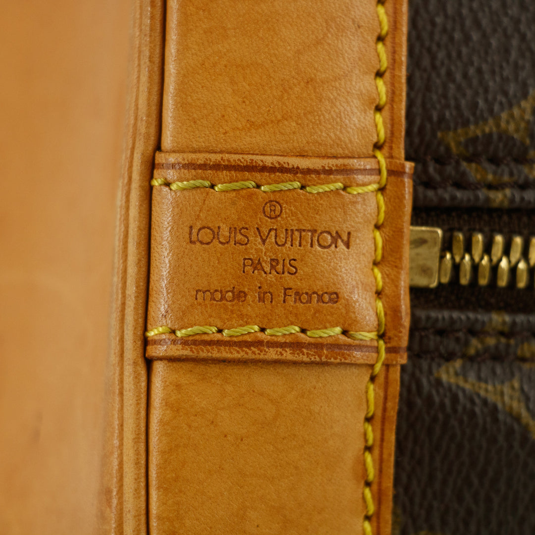 Louis Vuitton Monogram Canvas Brown Alma PM Tote Bag #9403