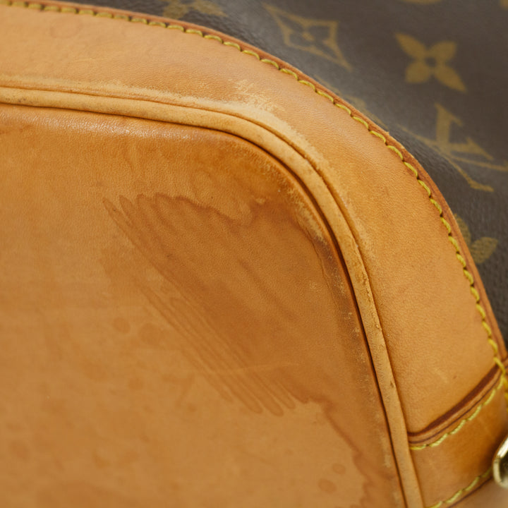 Louis Vuitton Monogram Canvas Brown Alma PM Tote Bag #9403