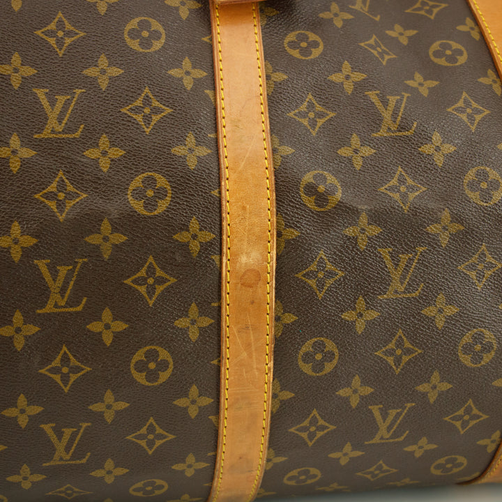 Louis Vuitton Monogram Canvas Brown Keepall Boston Bag #9432