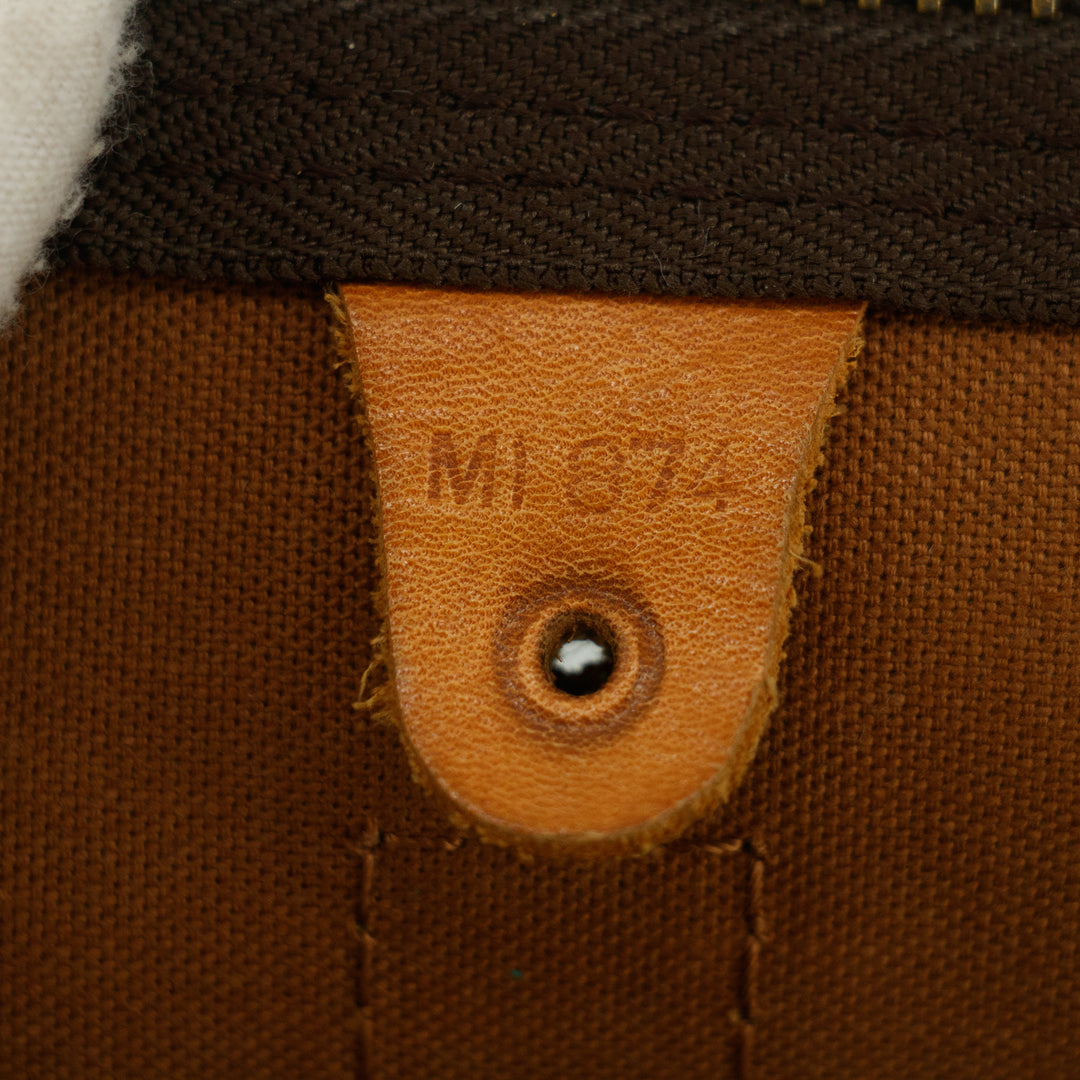 Louis Vuitton Monogram Canvas Brown Keepall Boston Bag #9432
