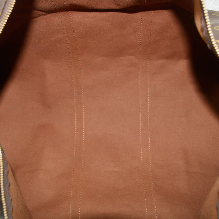 Louis Vuitton Monogram Canvas Brown Keepall Boston Bag #9432