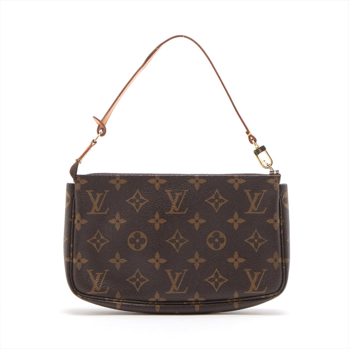 Louis Vuitton Monogram Canvas Pochette Accessories Brown Shoulder Bag #3261