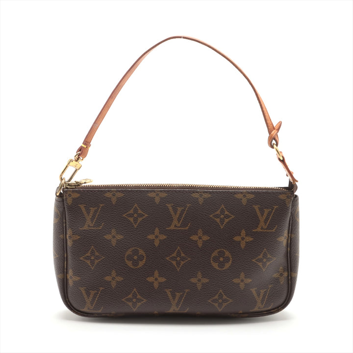 Louis Vuitton Monogram Canvas Pochette Accessories Brown Shoulder Bag #3269