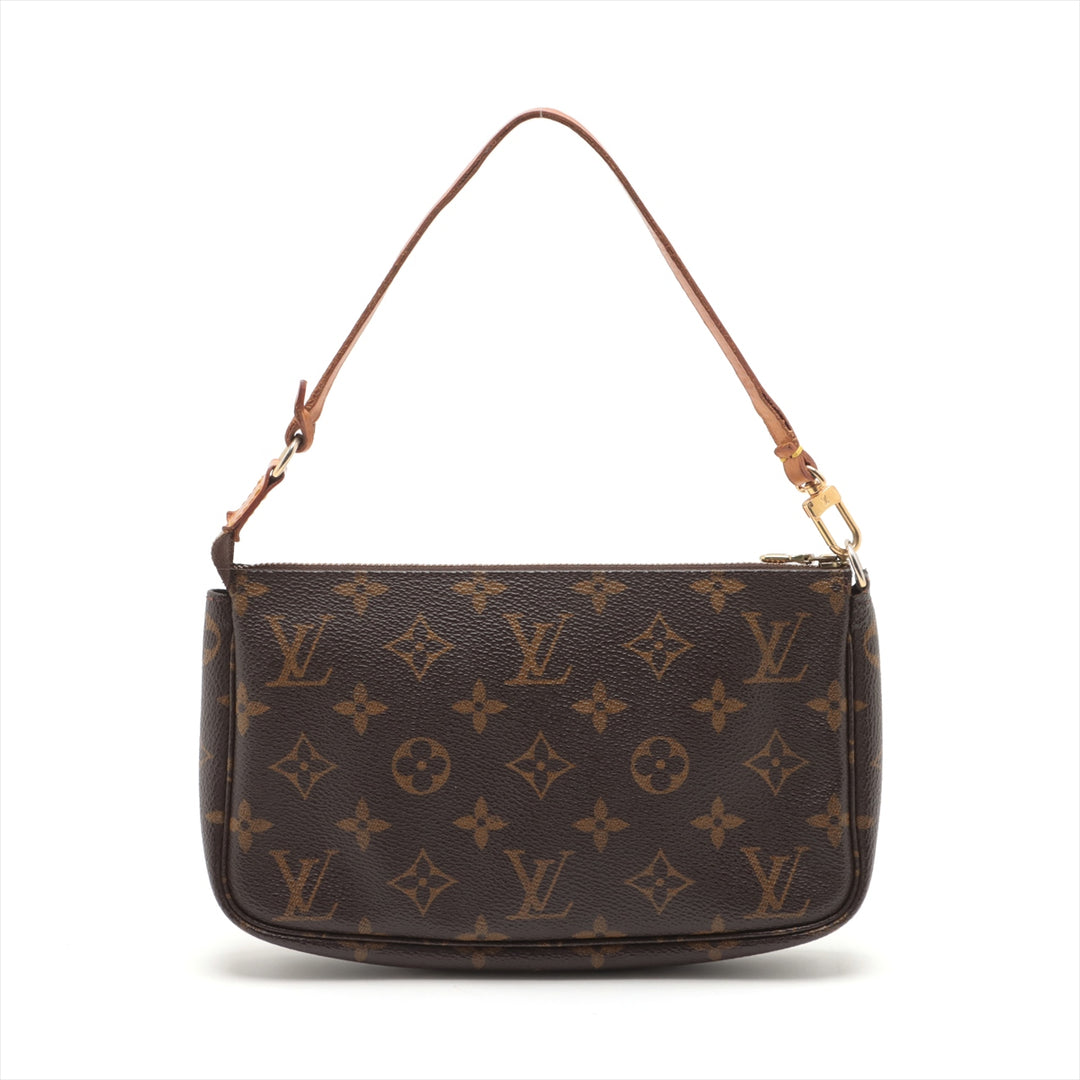 Louis Vuitton Monogram Canvas Pochette Accessories Brown Shoulder Bag #3268