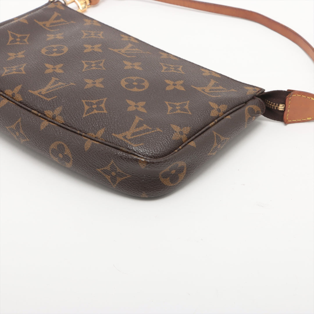 Louis Vuitton Monogram Canvas Pochette Accessories Brown Shoulder Bag #3268