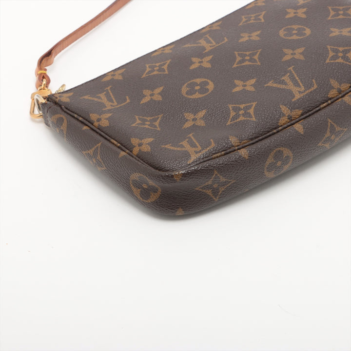 Louis Vuitton Monogram Canvas Pochette Accessories Brown Shoulder Bag #3268